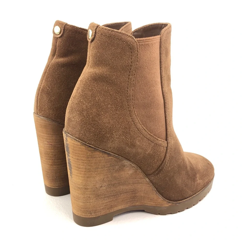 Michael Kors Thea Wedge Ankle Boots 8M